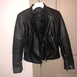 Black Leather Motorcycle Jacket